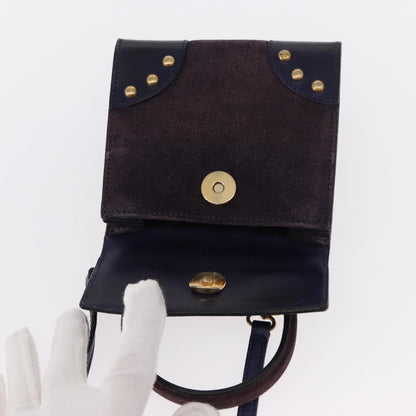 Celine Handbag Suede, PURPLE, SUEDE, Handbag