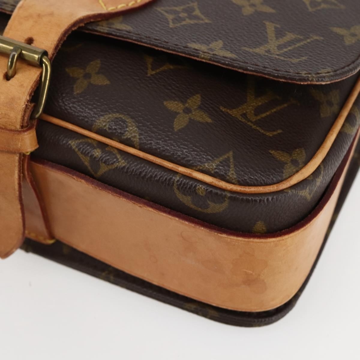 Louis Vuitton Cartouchiere Handbag Monogram Canvas, BROWN, CANVAS, Shoulder bag