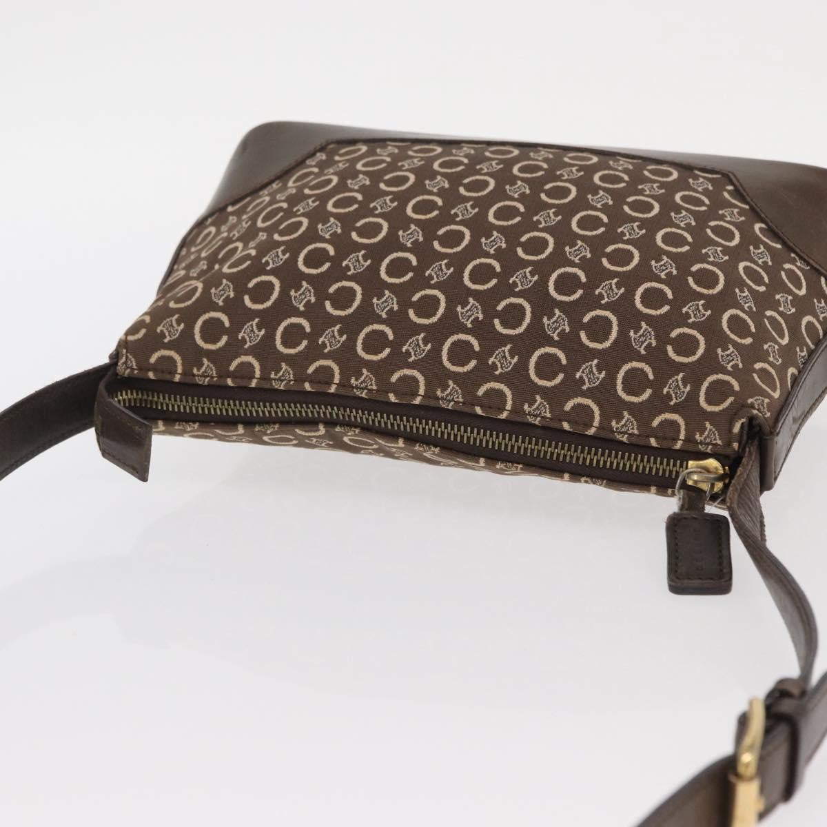 Celine C Macadam Shoulder bag Canvas, BROWN, CANVAS, Shoulder bag