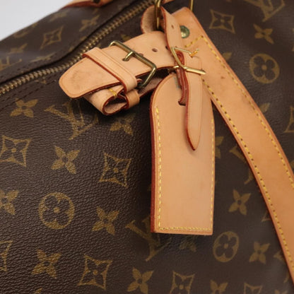 Louis Vuitton Keepall Bag Monogram Canvas, BROWN, CANVAS, Travel bag