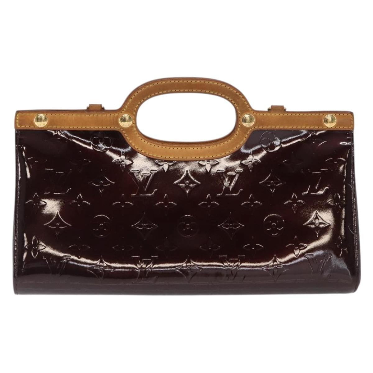Louis Vuitton Roxbury Drive Handbag Monogram Vernis, PURPLE, PATENT_LEATHER, Handbag