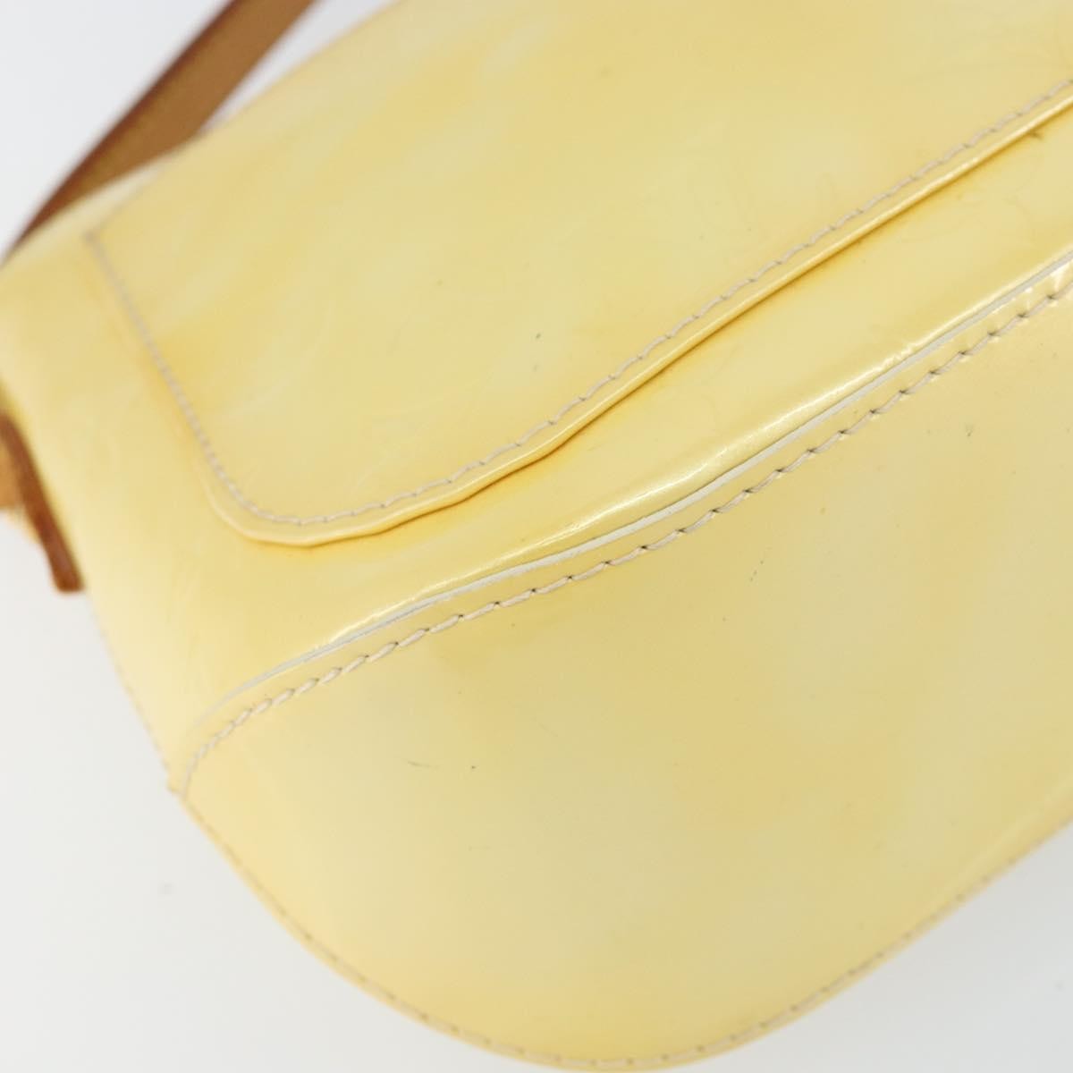 Louis Vuitton Minna Street Handbag Monogram Vernis, YELLOW, PATENT_LEATHER, Shoulder bag