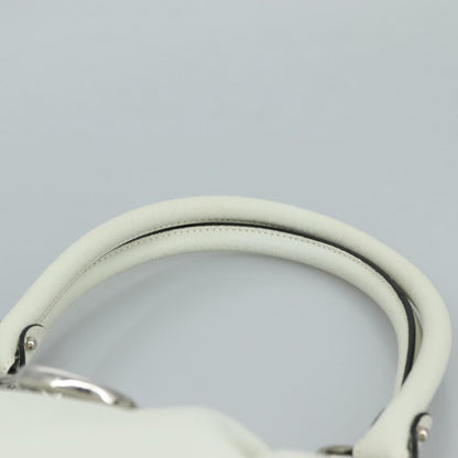 Salvatore Ferragamo Marisa Satchel Leather, WHITE, LEATHER, Handbag