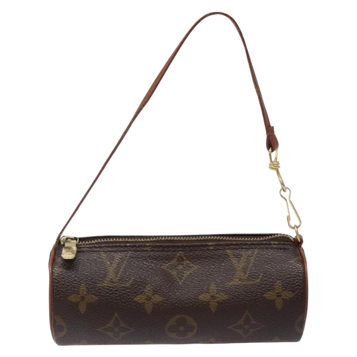Louis Vuitton Papillon Pochette Monogram Canvas, BROWN, CANVAS, Handbag