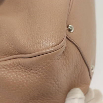 Salvatore Ferragamo Gancini handbag Leather, PINK, LEATHER, Handbag