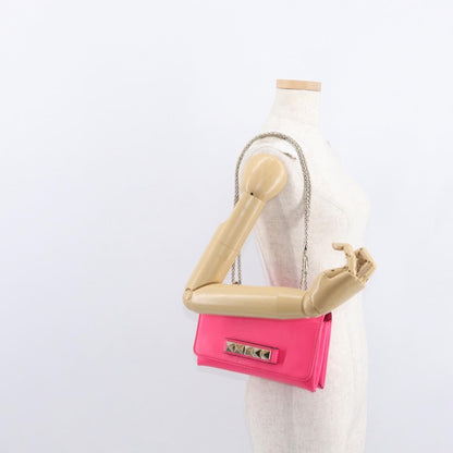 Valentino Garavani Va Va Voom Clutch Leather, Pink, Leather, Shoulder Bag