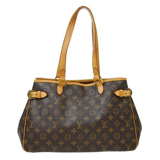 Louis Vuitton Batignolles Handbag Monogram Canvas, Brown, Canvas, Shoulder Bag