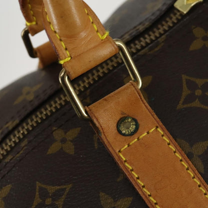Louis Vuitton Keepall Bandouliere Bag Monogram Canvas, BROWN, CANVAS, Travel bag