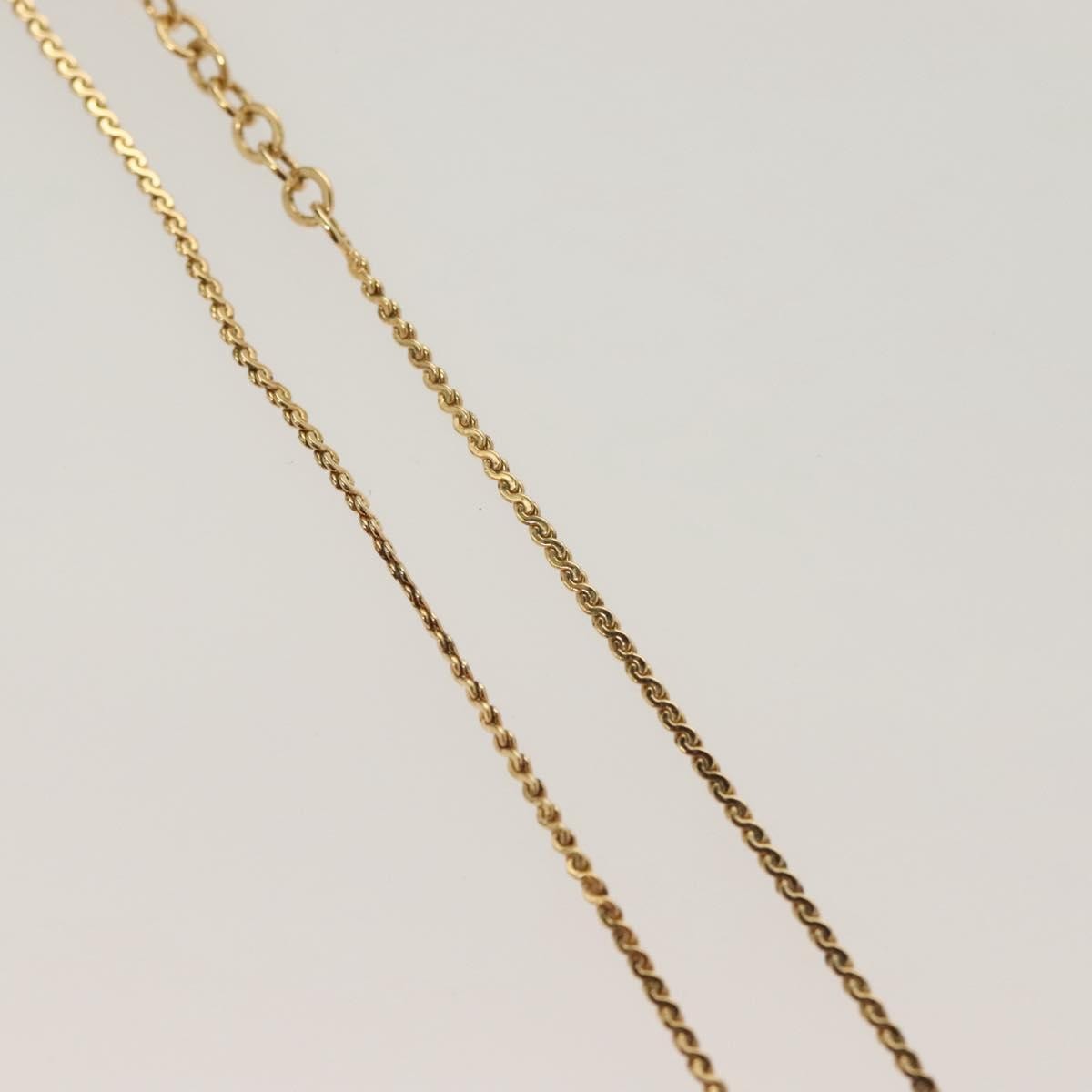 Christian Dior CD Pendant Necklace Metal, GOLD, METAL, Necklace