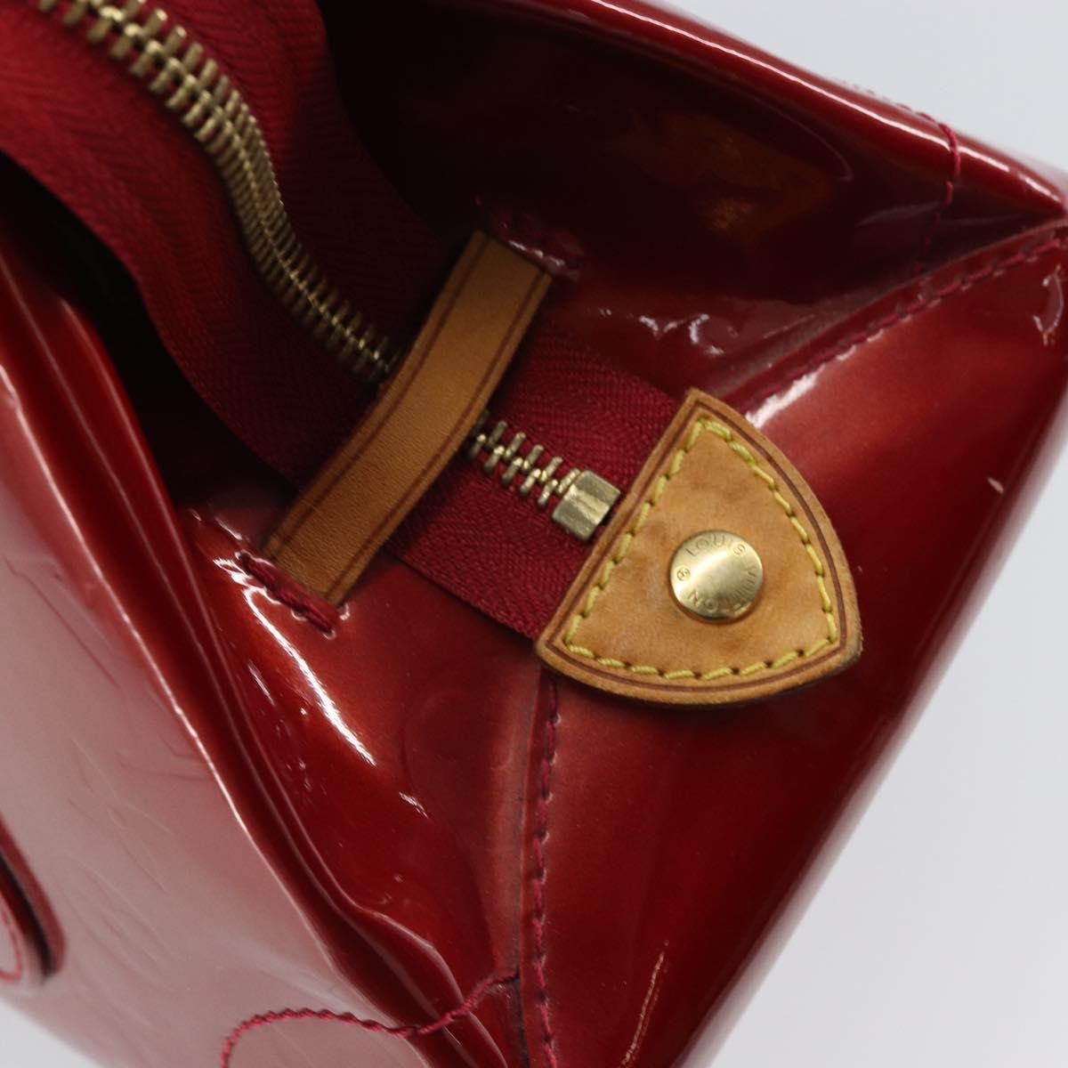 Louis Vuitton Rosewood Avenue Handbag Monogram Vernis, RED, PATENT_LEATHER, Handbag