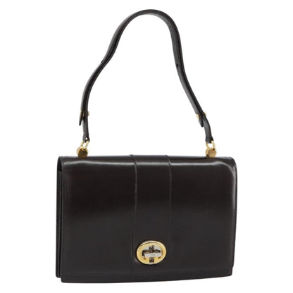 Gucci Vintage Shoulder Bag Leather, BROWN, LEATHER, Shoulder bag