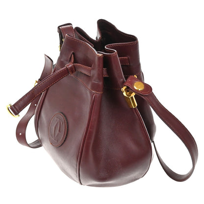cartier Must de cartier bag Leather, RED, LEATHER, Shoulder bag