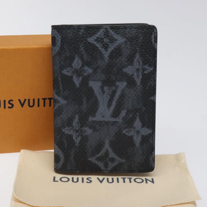 Louis Vuitton Pocket Organizer Limited Edition Monogram Canvas, BLACK, CANVAS, Clutche & pouche