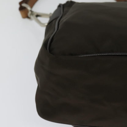 Prada Vintage Flap Shoulder Bag Nylon, KHAKI, NYLON, Shoulder bag