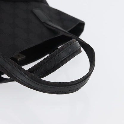 Gucci Double Pocket Tote GG Canvas, BLACK, CANVAS, Handbag