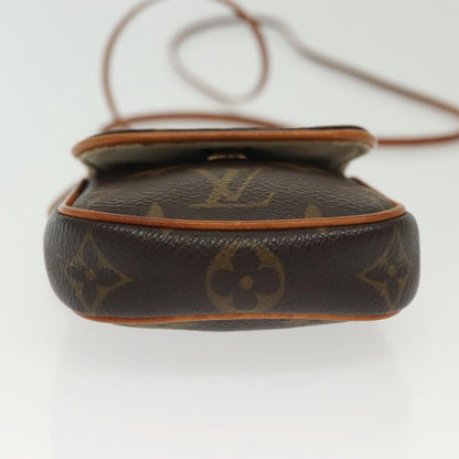 Louis Vuitton Cancun Pochette Monogram Canvas, BROWN, CANVAS, Shoulder bag