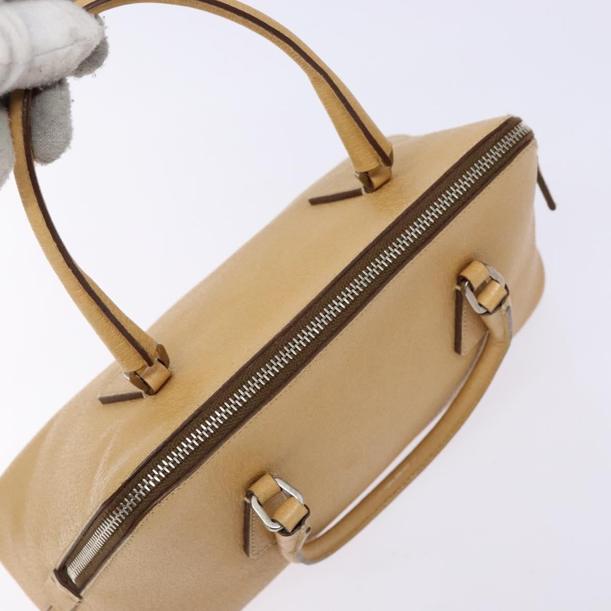 Prada Cuir Promenade Bag Saffiano Leather, BEIGE, LEATHER, Handbag
