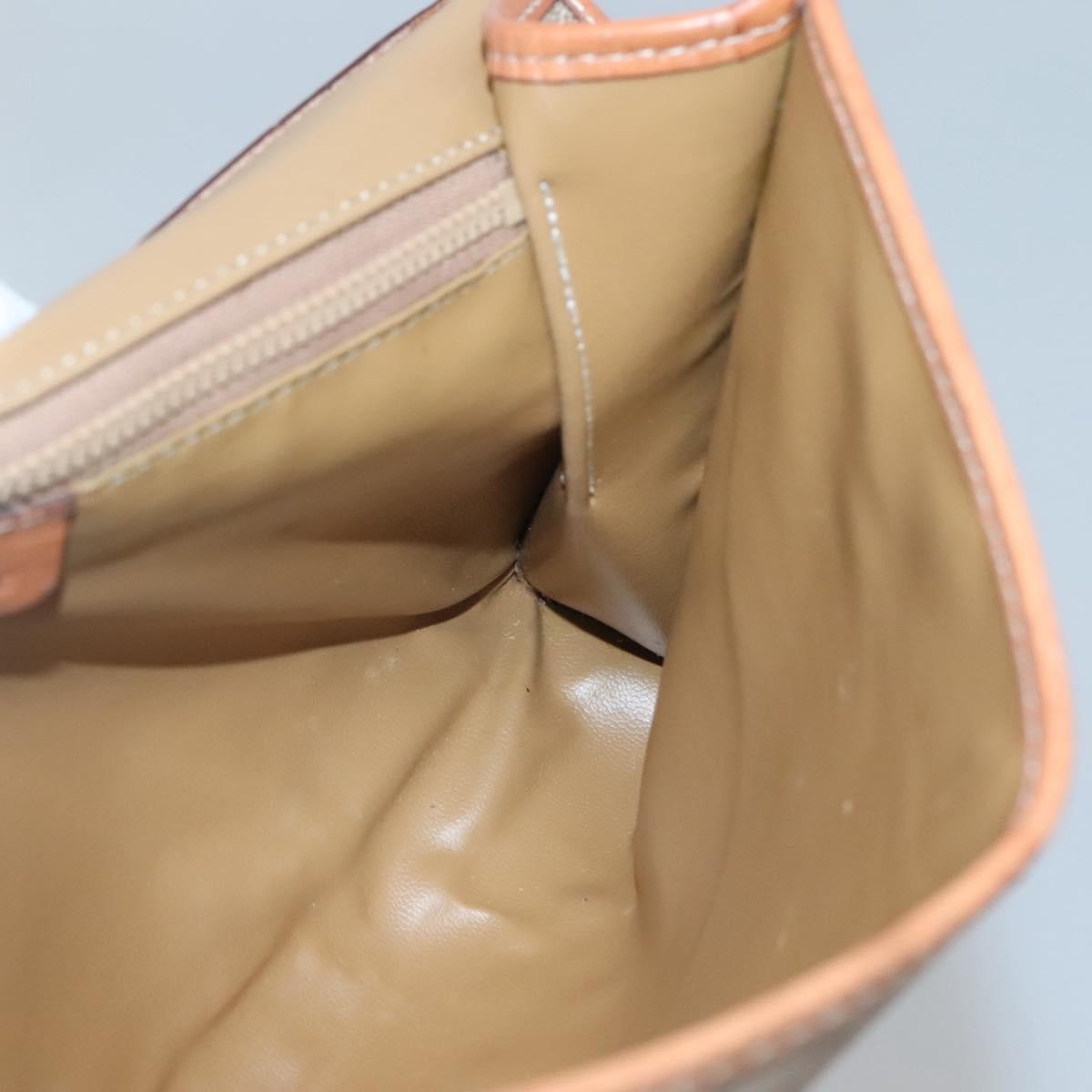 Celine Macadam Shoulder Bag PVC Leather, BEIGE, CANVAS, Shoulder bag