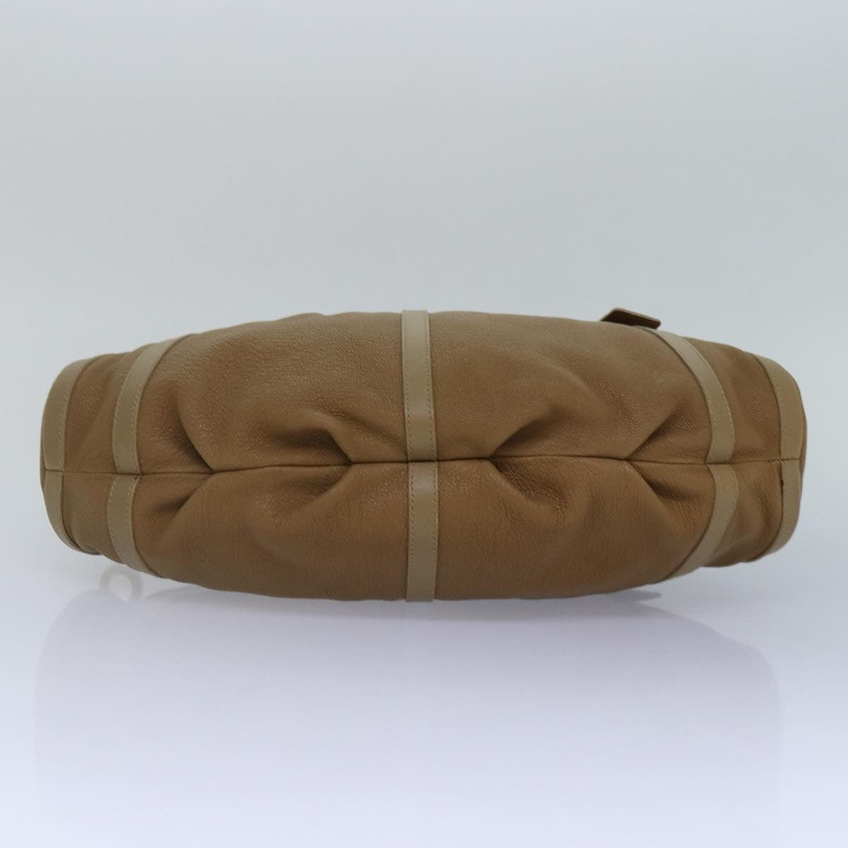 Bvlgari Doppio Handbag Leather, BROWN, LEATHER, Handbag