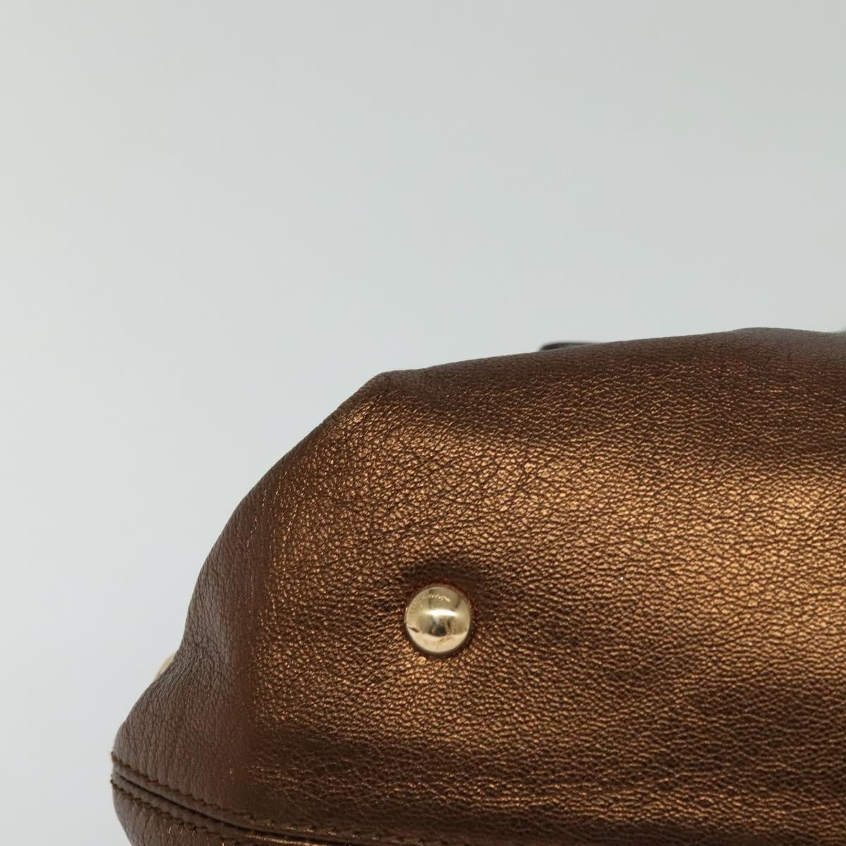 Salvatore Ferragamo Sofia Satchel Leather, GOLD, LEATHER, Handbag