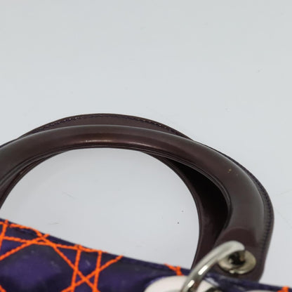 Christian Dior Lady Dior Bag Anselm Reyle Cannage Quilt Leather, PURPLE, LEATHER, Handbag