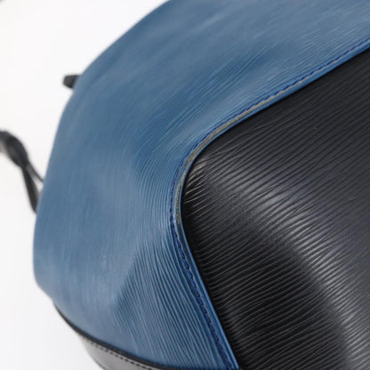 Louis Vuitton Petit Noe Handbag Two Tone Epi Leather, BLACK, LEATHER, Handbag