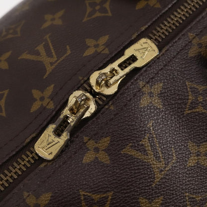 Louis Vuitton Keepall Bag Monogram Canvas, BROWN, CANVAS, Travel bag