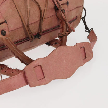 Balenciaga Twiggy Classic Studs Bag Leather, PINK, LEATHER, Handbag