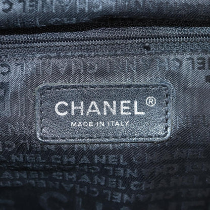 Chanel Square Stitch Shoulder Bag Quilted Caviar, BLACK, LEATHER, Shoulder bag