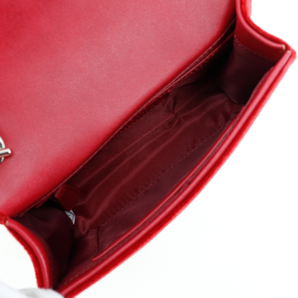 Valentino Garavani Divina Velvet, RED, VELVET, Shoulder bag