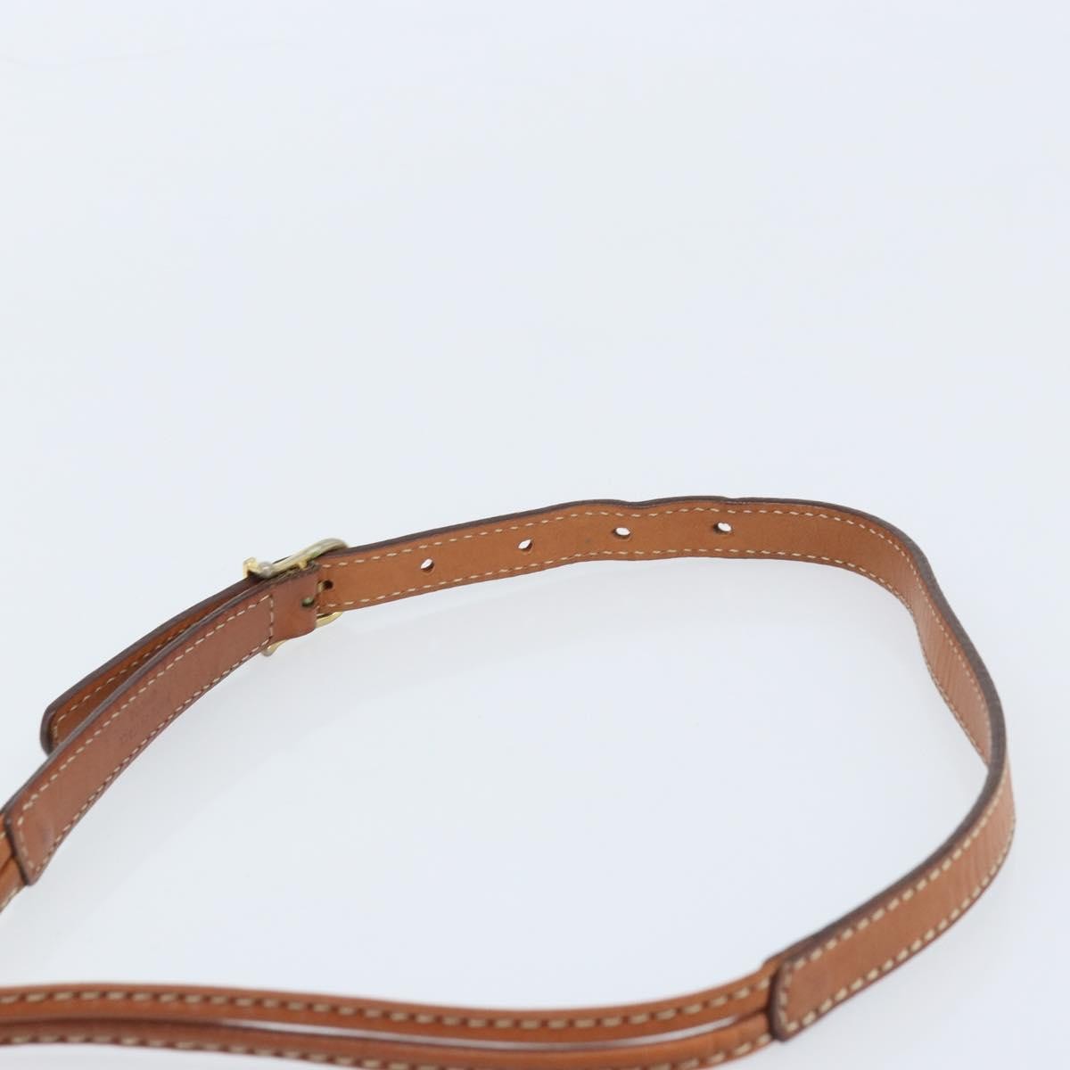 Celine Vintage Macadam Shoulder Bag Canvas and Leather, BEIGE, CANVAS, Shoulder bag