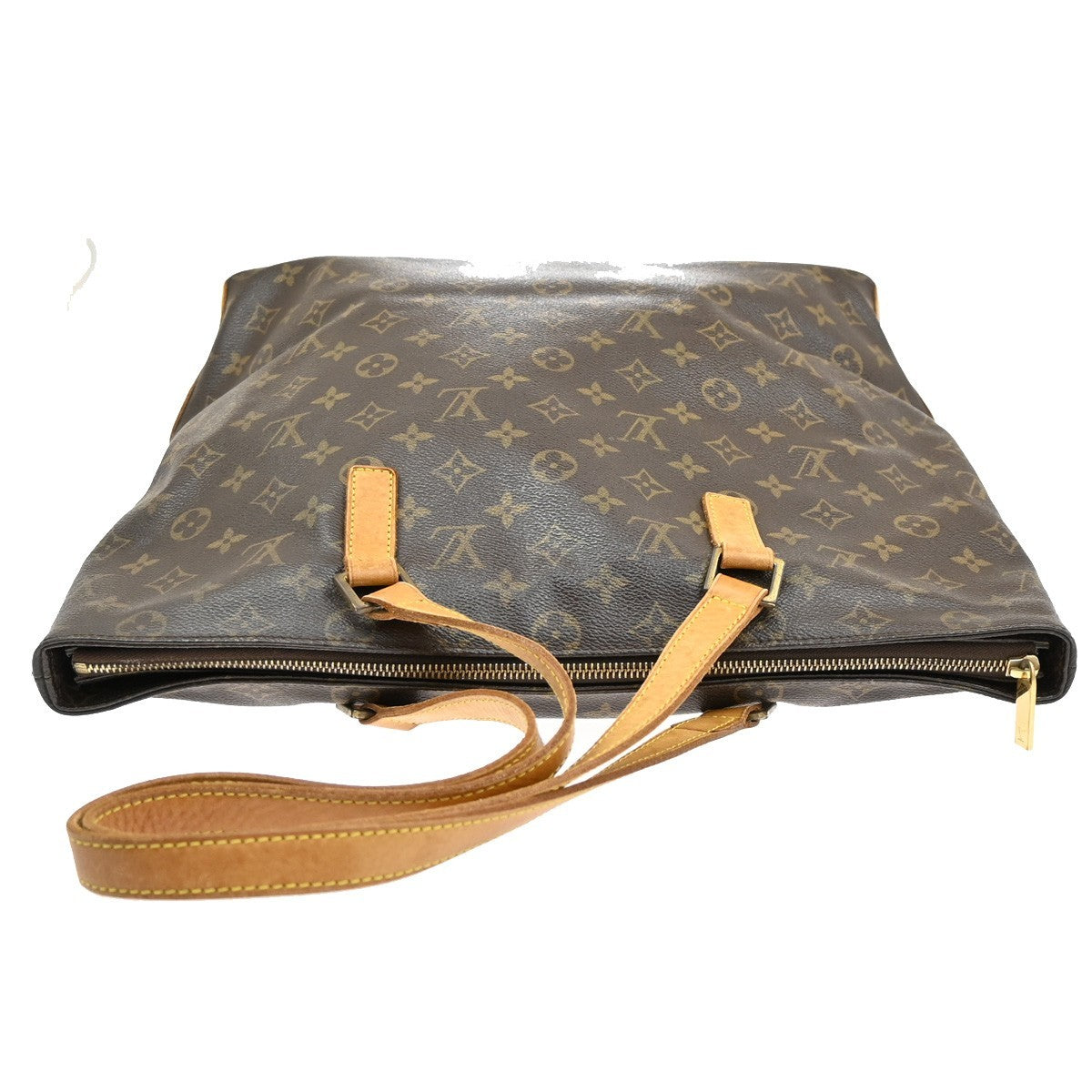 Louis Vuitton Cabas Mezzo Monogram Canvas, BROWN, CANVAS, Tote bag