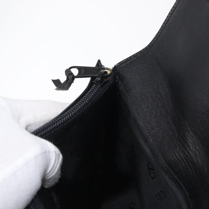 Christian Dior Clutch bag Leather, BLACK, LEATHER, Clutche & pouche