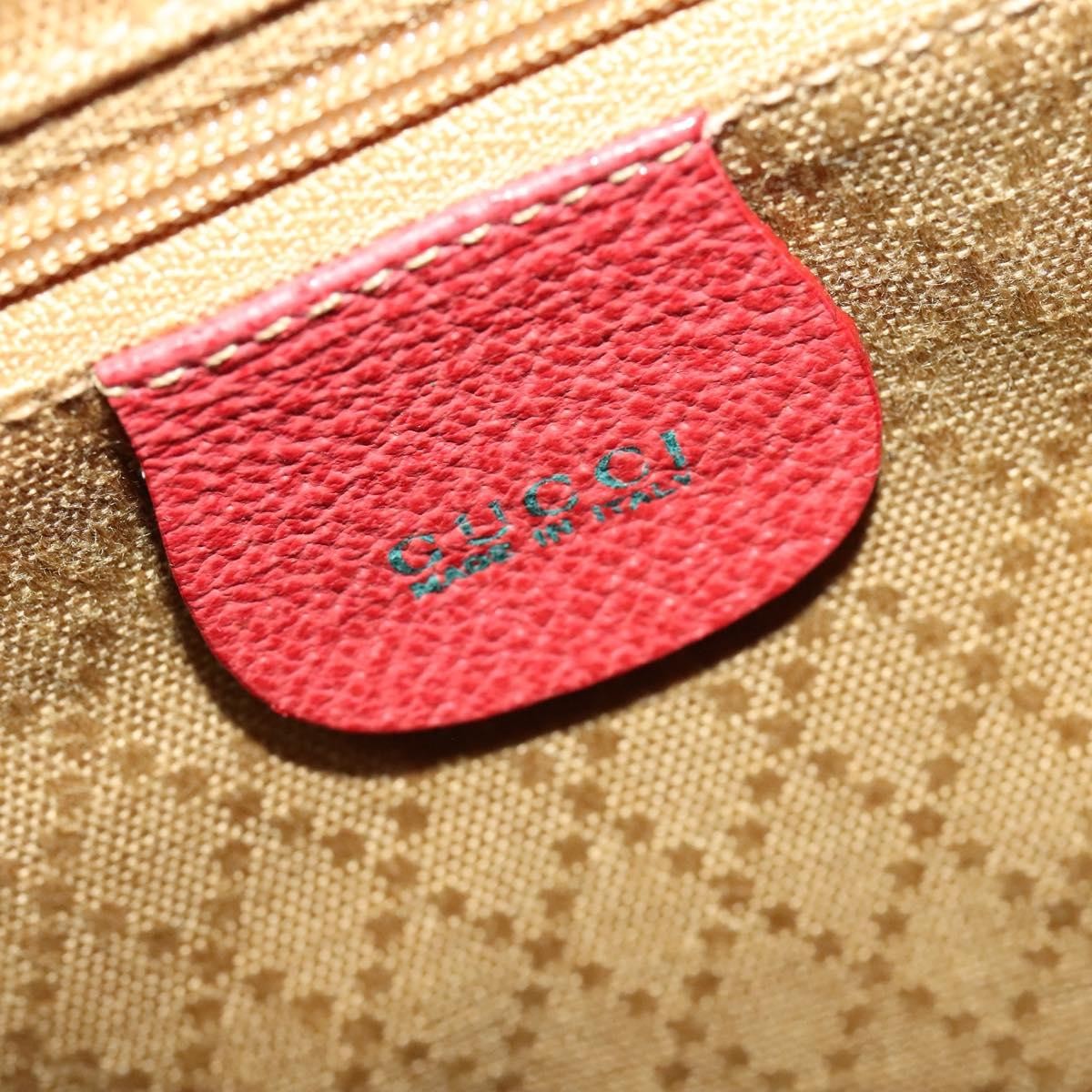 Gucci Bamboo Tassel Backpack Suede, RED, SUEDE, Backpack