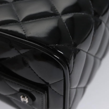 Chanel Vintage Vanity Case Patent, BLACK, PATENT_LEATHER, Toiletry Case