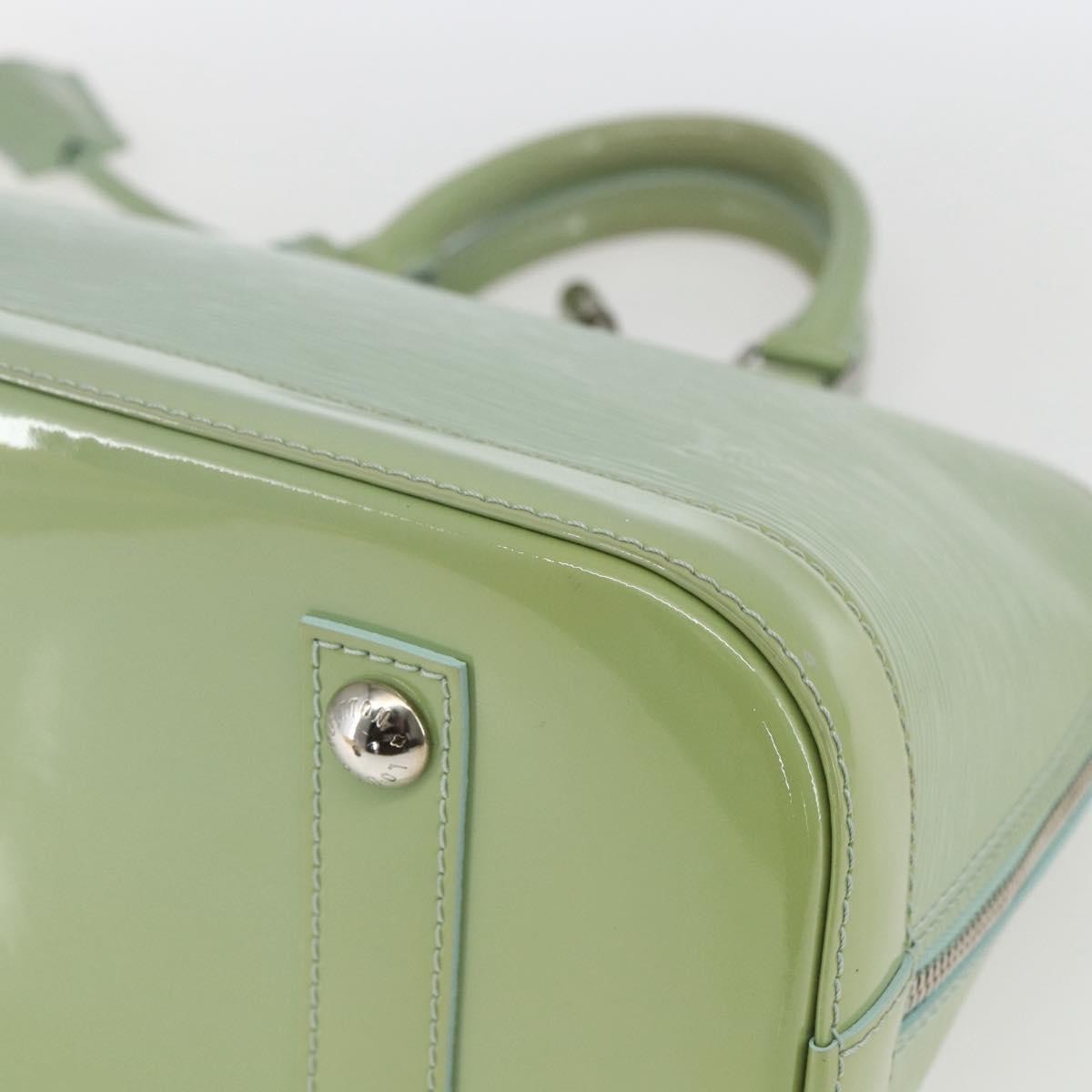 Louis Vuitton Alma Handbag Monogram Vernis, GREEN, PATENT_LEATHER, Handbag