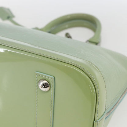 Louis Vuitton Alma Handbag Monogram Vernis, GREEN, PATENT_LEATHER, Handbag