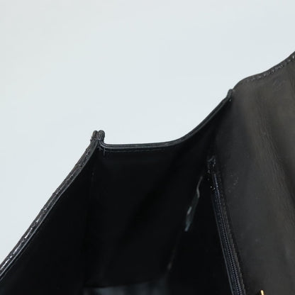 Bally Vintage Handbag Quilted Leather, BLACK, LEATHER, Handbag