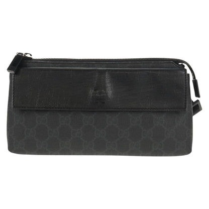 Gucci Waist Bag GG Coated Canvas, BLACK, CANVAS, Shoulder bag
