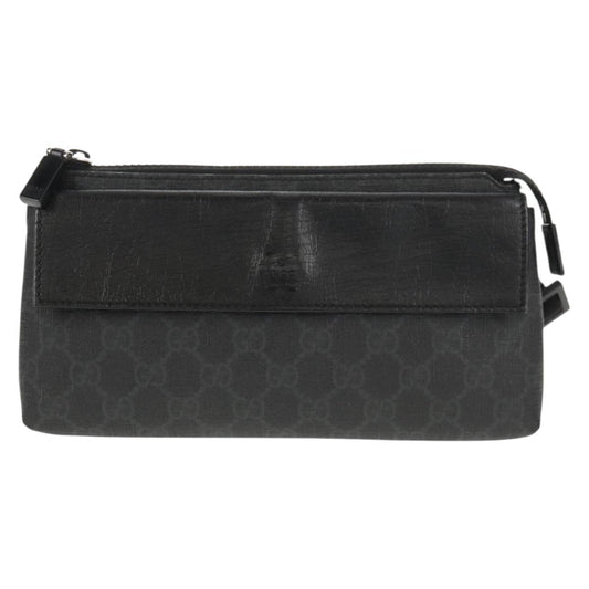 Gucci Waist Bag GG Coated Canvas, BLACK, CANVAS, Shoulder bag