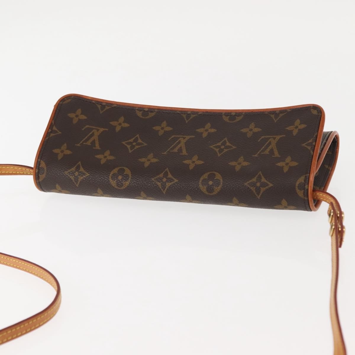 Louis Vuitton Twin Handbag Monogram Canvas, BROWN, CANVAS, Clutche & pouche