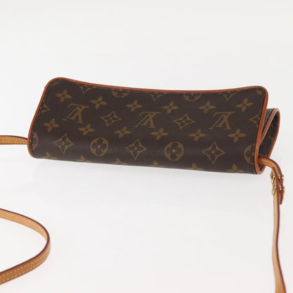 Louis Vuitton Twin Handbag Monogram Canvas, BROWN, CANVAS, Clutche & pouche