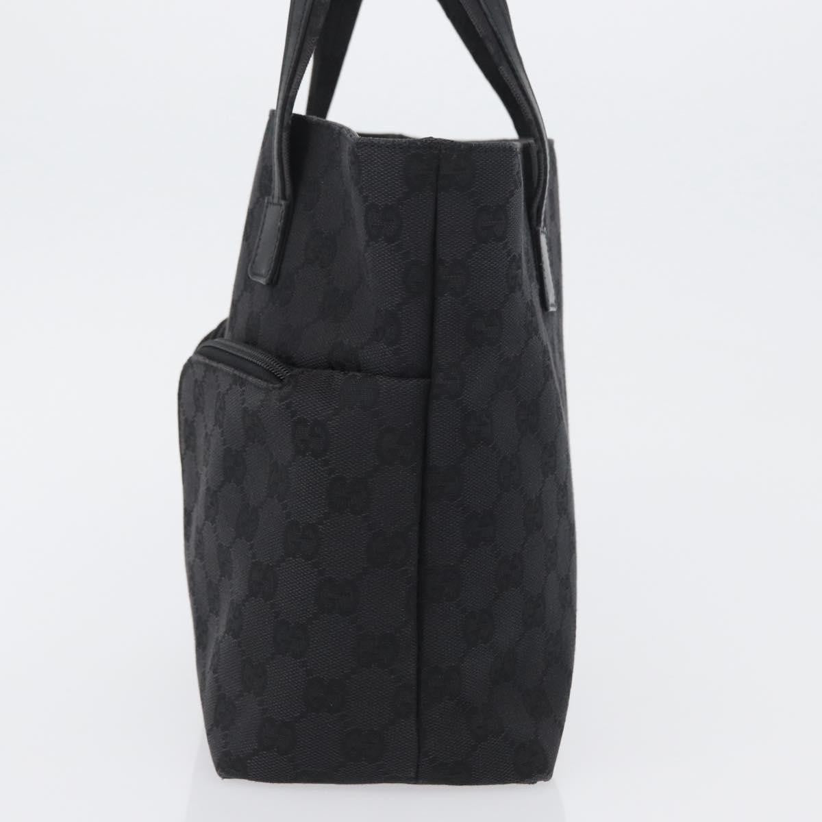 Gucci Double Pocket Tote GG Canvas, BLACK, CANVAS, Handbag