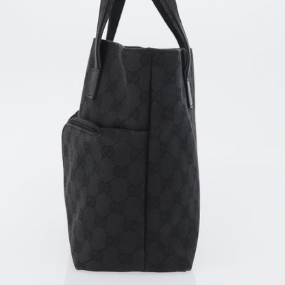 Gucci Double Pocket Tote GG Canvas, BLACK, CANVAS, Handbag