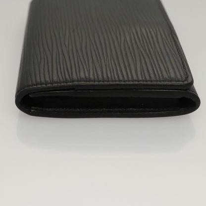 Louis Vuitton Envelope Business Card Holder Epi Leather, BLACK, LEATHER, Card Holders
