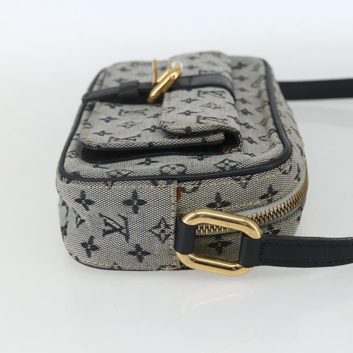 Louis Vuitton Juliette Crossbody Bag Mini Lin, BLUE, CANVAS, Shoulder bag