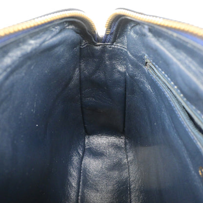 Chanel Vintage Camera Tassel Bag Quilted Leather, NAVY, LEATHER, Shoulder bag