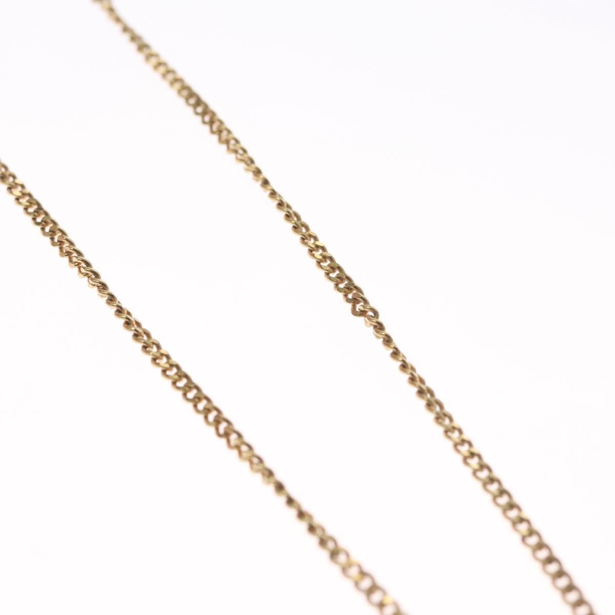 Christian Dior CD Pendant Necklace Metal, GOLD, METAL, Necklace