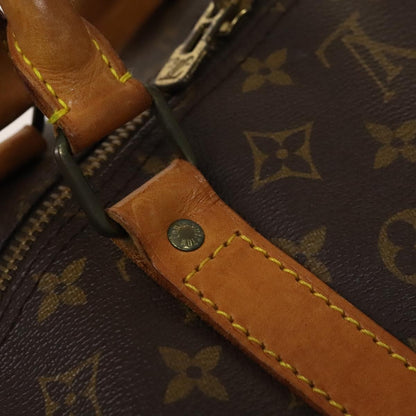 Louis Vuitton Keepall Bandouliere Bag Monogram Canvas, BROWN, CANVAS, Travel bag
