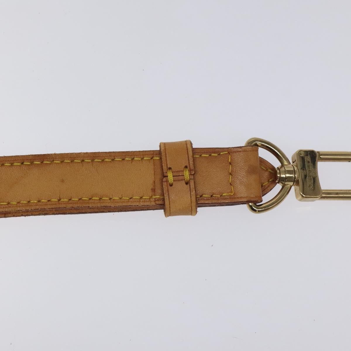 Louis Vuitton Adjustable Shoulder Strap Vachetta Leather, BEIGE, LEATHER, Straps